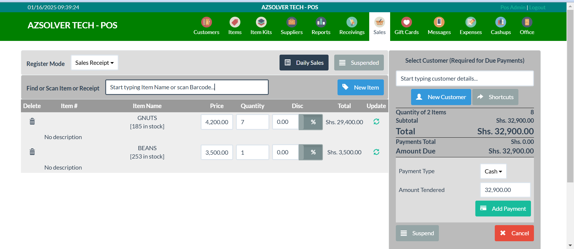 Best Point of Sale Software by AZSolver Technologies for Small Businesses & Retailers