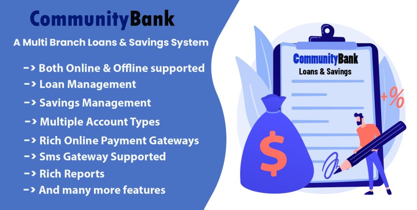 Community Bank  - A Multi Branch Loan & Savings Management System